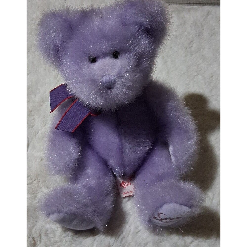 Vintage Russ Aphrodite purple love bear NWT